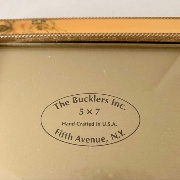 vintage Metal The bucklers picture frame Hand Crafted In USA 5.5/7” - Picture 9 of 15